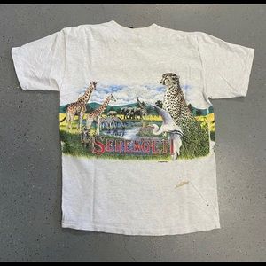 Vintage Serengeti single stitch tee 1992